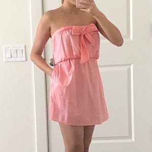 J.crew pink dress w/detachable straps
